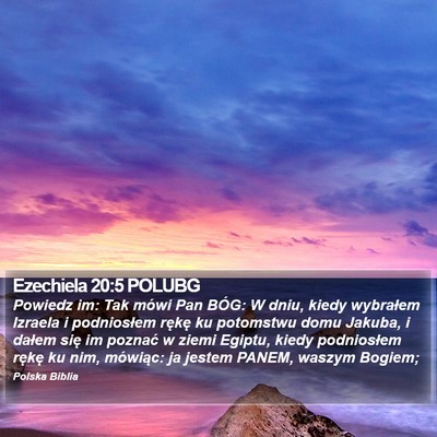Ezechiela 20:5 POLUBG Bible Verse Image