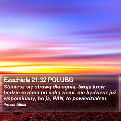 Ezechiela 21:32 POLUBG Bible Verse Image