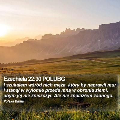 Ezechiela 22:30 POLUBG Bible Verse Image