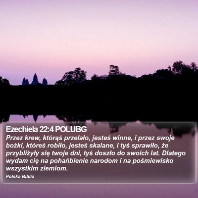 Ezechiela 22:4 POLUBG Bible Verse Image