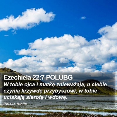 Ezechiela 22:7 POLUBG Bible Verse Image