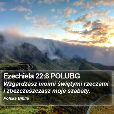 Ezechiela 22:8 POLUBG Bible Verse Image