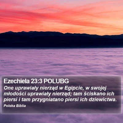 Ezechiela 23:3 POLUBG Bible Verse Image