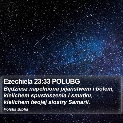 Ezechiela 23:33 POLUBG Bible Verse Image