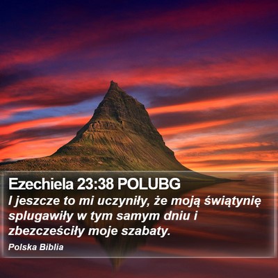 Ezechiela 23:38 POLUBG Bible Verse Image