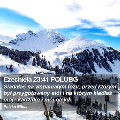 Ezechiela 23:41 POLUBG Bible Verse Image