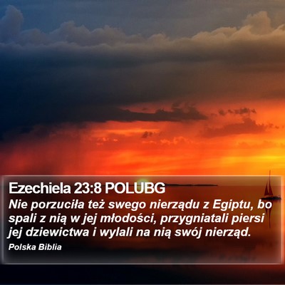Ezechiela 23:8 POLUBG Bible Verse Image