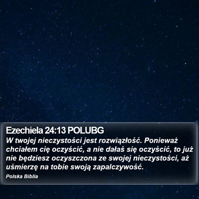 Ezechiela 24:13 POLUBG Bible Verse Image