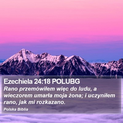 Ezechiela 24:18 POLUBG Bible Verse Image