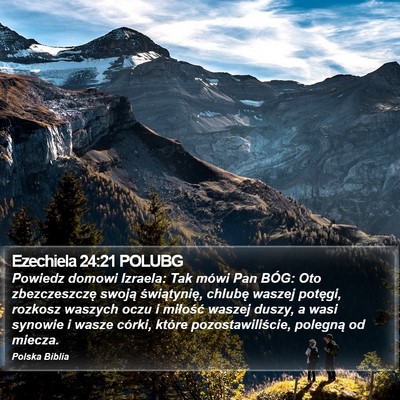Ezechiela 24:21 POLUBG Bible Verse Image