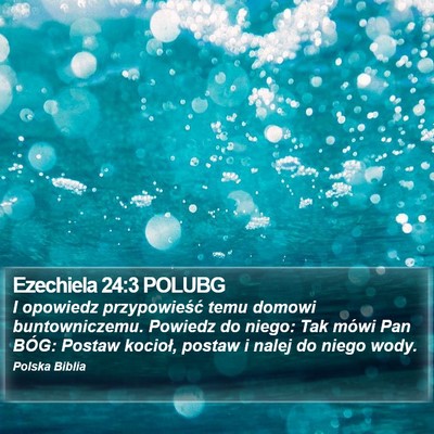 Ezechiela 24:3 POLUBG Bible Verse Image