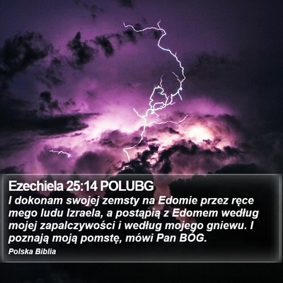 Ezechiela 25:14 POLUBG Bible Verse Image