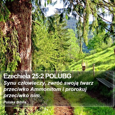 Ezechiela 25:2 POLUBG Bible Verse Image