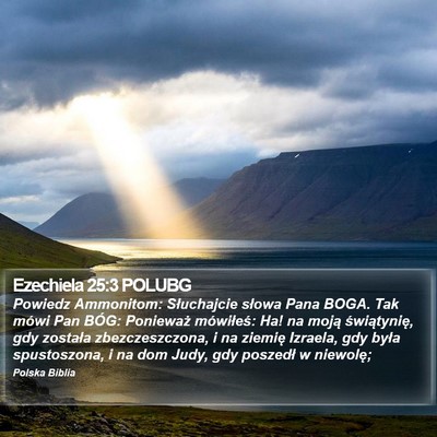 Ezechiela 25:3 POLUBG Bible Verse Image