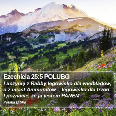 Ezechiela 25:5 POLUBG Bible Verse Image