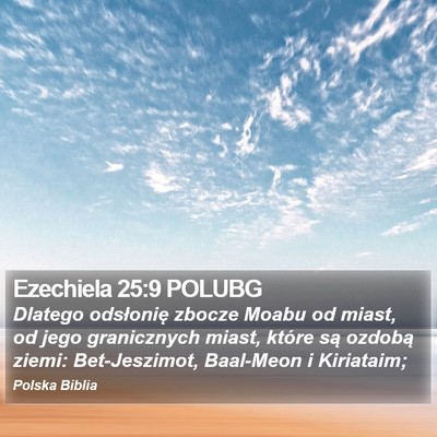 Ezechiela 25:9 POLUBG Bible Verse Image
