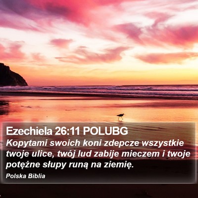 Ezechiela 26:11 POLUBG Bible Verse Image
