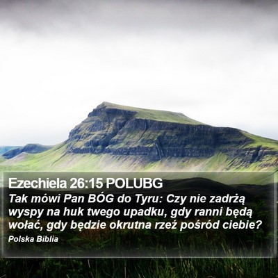 Ezechiela 26:15 POLUBG Bible Verse Image