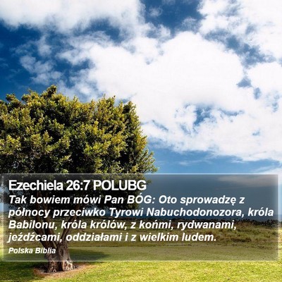Ezechiela 26:7 POLUBG Bible Verse Image