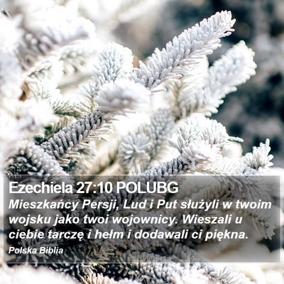 Ezechiela 27:10 POLUBG Bible Verse Image