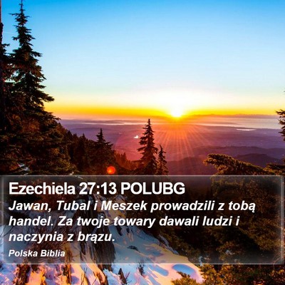 Ezechiela 27:13 POLUBG Bible Verse Image