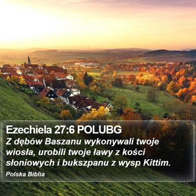 Ezechiela 27:6 POLUBG Bible Verse Image