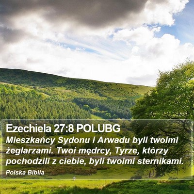 Ezechiela 27:8 POLUBG Bible Verse Image
