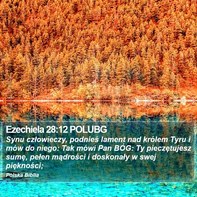 Ezechiela 28:12 POLUBG Bible Verse Image