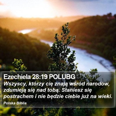 Ezechiela 28:19 POLUBG Bible Verse Image