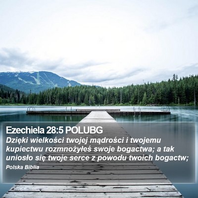 Ezechiela 28:5 POLUBG Bible Verse Image