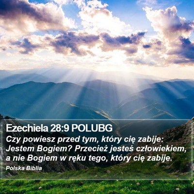 Ezechiela 28:9 POLUBG Bible Verse Image