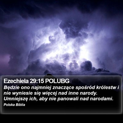Ezechiela 29:15 POLUBG Bible Verse Image