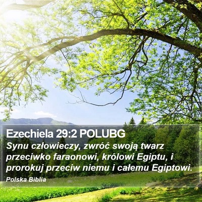 Ezechiela 29:2 POLUBG Bible Verse Image