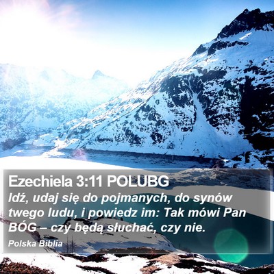 Ezechiela 3:11 POLUBG Bible Verse Image