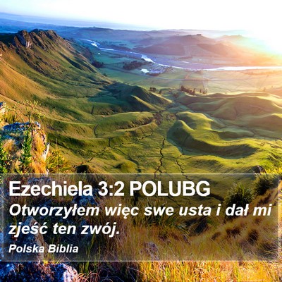Ezechiela 3:2 POLUBG Bible Verse Image