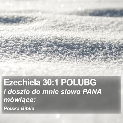 Ezechiela 30:1 POLUBG Bible Verse Image
