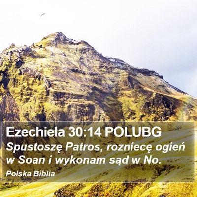 Ezechiela 30:14 POLUBG Bible Verse Image