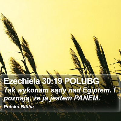 Ezechiela 30:19 POLUBG Bible Verse Image