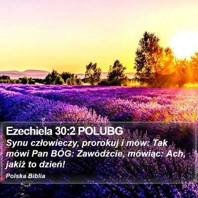 Ezechiela 30:2 POLUBG Bible Verse Image