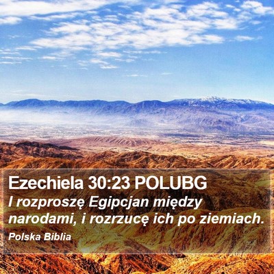 Ezechiela 30:23 POLUBG Bible Verse Image