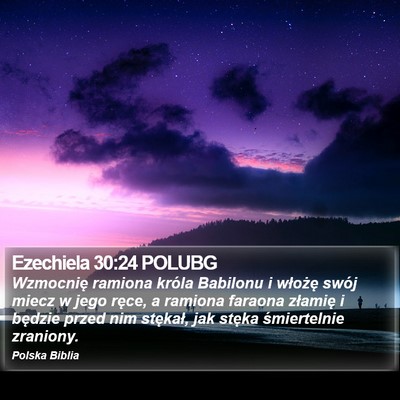 Ezechiela 30:24 POLUBG Bible Verse Image