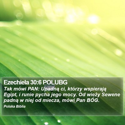 Ezechiela 30:6 POLUBG Bible Verse Image