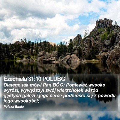 Ezechiela 31:10 POLUBG Bible Verse Image
