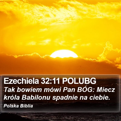 Ezechiela 32:11 POLUBG Bible Verse Image