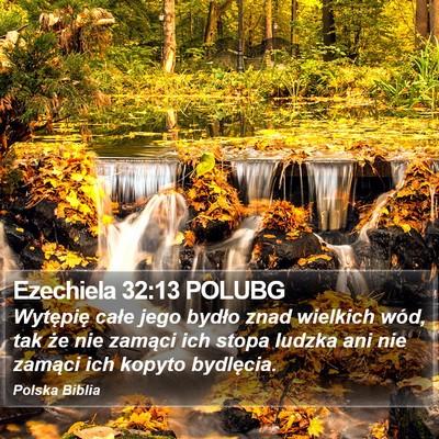 Ezechiela 32:13 POLUBG Bible Verse Image