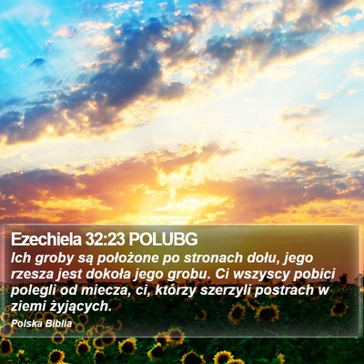 Ezechiela 32:23 POLUBG Bible Verse Image