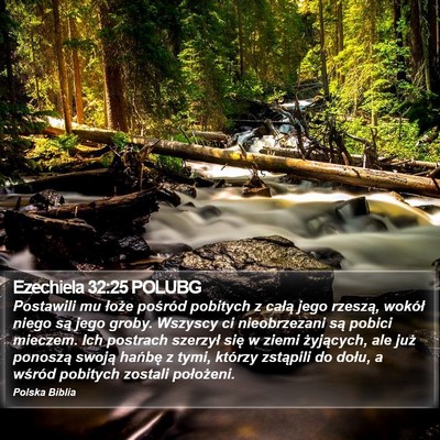 Ezechiela 32:25 POLUBG Bible Verse Image
