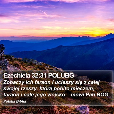 Ezechiela 32:31 POLUBG Bible Verse Image