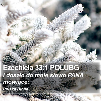 Ezechiela 33:1 POLUBG Bible Verse Image