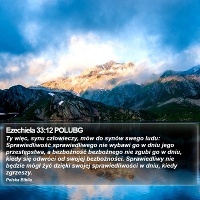 Ezechiela 33:12 POLUBG Bible Verse Image